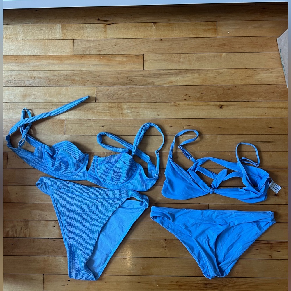 MONDAY SWIMWEAR AND L SPACE BUNDLE BIKINI LARGES in GREAT CONDITION